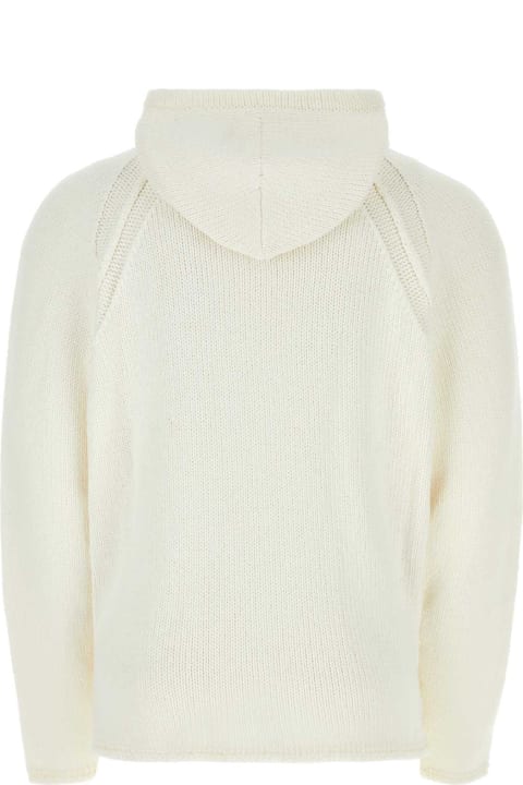 Stone Island Sale for Men Stone Island White Cotton Oversize Sweater