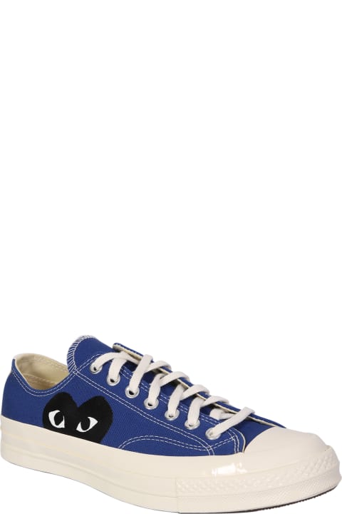 Comme des Garçons Play for Men Comme des Garçons Play Blue Converse Chuck Taylor Sneakers