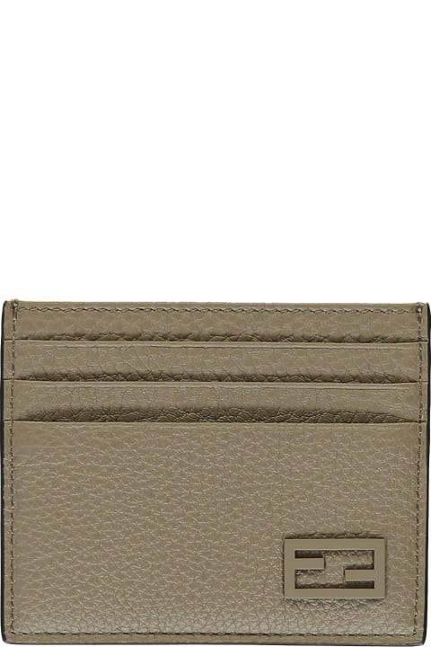 Wallets for Men Fendi Leather Card Holder