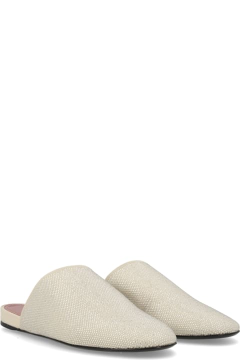 Premiata for Kids Premiata Leather Slipper With Rhinestones