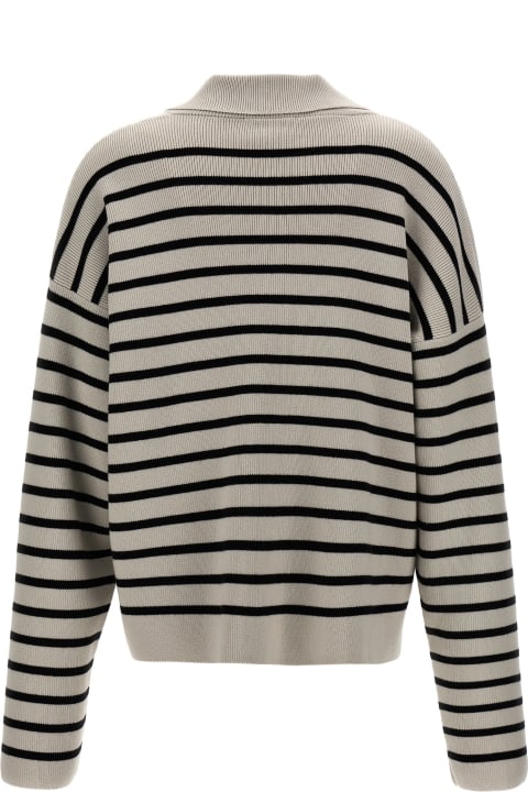 Ami Alexandre Mattiussi Sweaters for Women Ami Alexandre Mattiussi Striped Polo Sweater