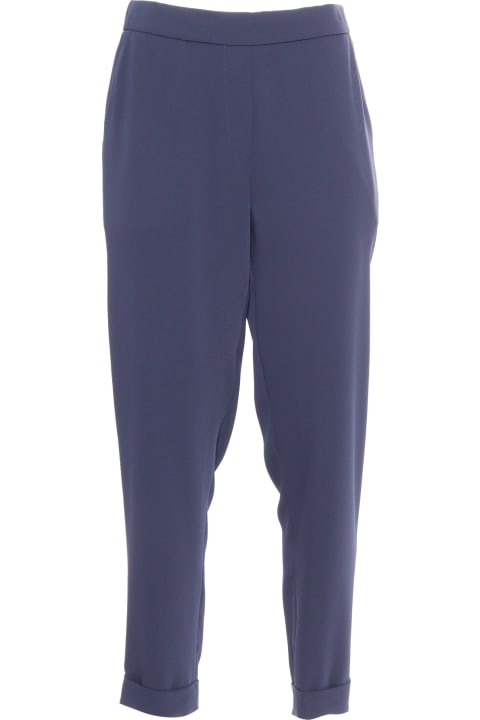 Parosh Pants & Shorts for Women Parosh Blue Trousers