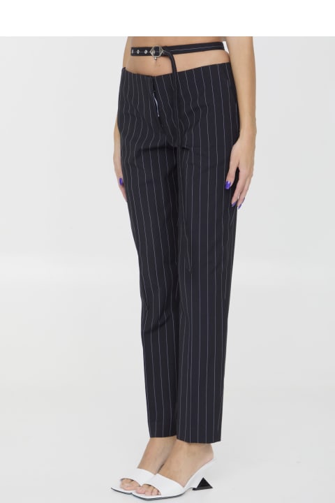The Attico Pants & Shorts for Women The Attico Pinstriped Pants