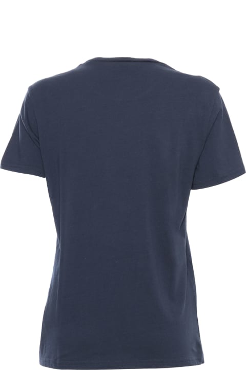 Aspesi Topwear for Women Aspesi Blue T-shirt With Print