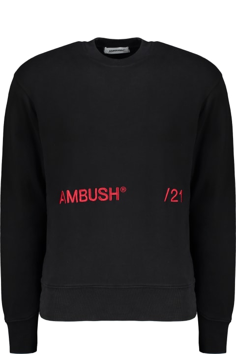 AMBUSH Fleeces & Tracksuits for Men AMBUSH Logo Embroidered Cotton Sweatshirt