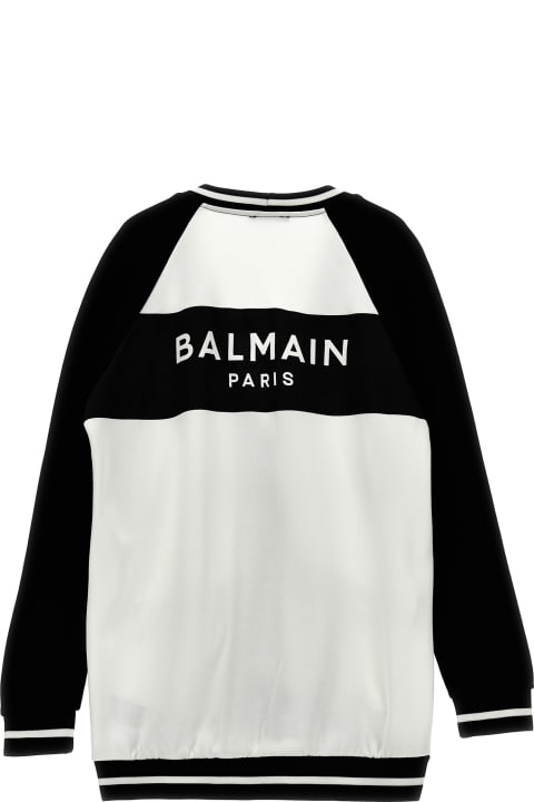 ガールズ Balmainのニットウェア＆スウェットシャツ Balmain Logo Cardigan