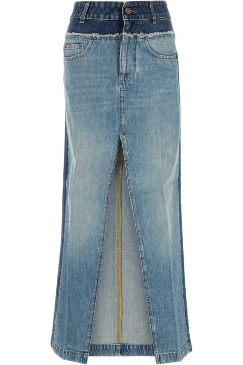 Stella McCartney Jeans for Women Stella McCartney Two-tone Denim Skirt