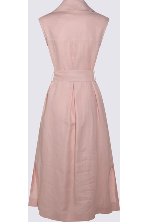 Glanshirt for Men Glanshirt Pink Linen Dress