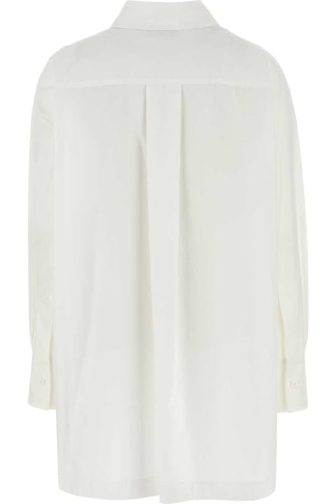 ملابس علوية لـ السيدات The Attico White Poplin Oversize Shirt