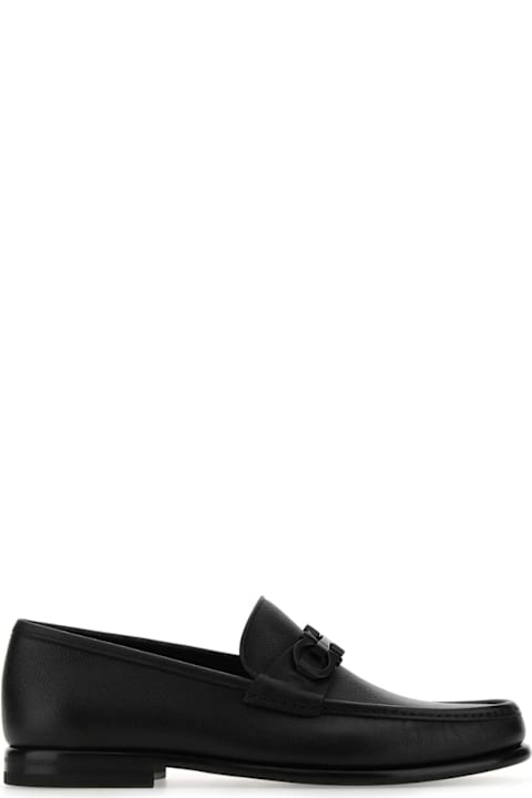 Ferragamo Shoes for Men Ferragamo Black Leather Loafers