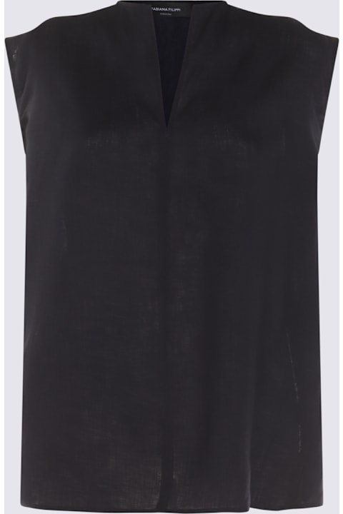 Fabiana Filippi for Women Fabiana Filippi Blue Linen Top