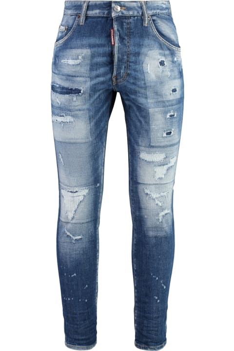 Dsquared2 Sale for Men Dsquared2 Destroyed Slim Fit Jeans