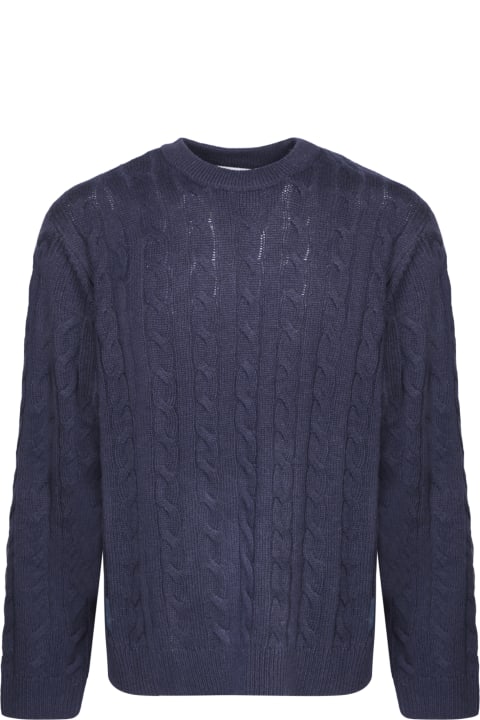 Carhartt Sweaters for Men Carhartt Cambell Blue Sweater