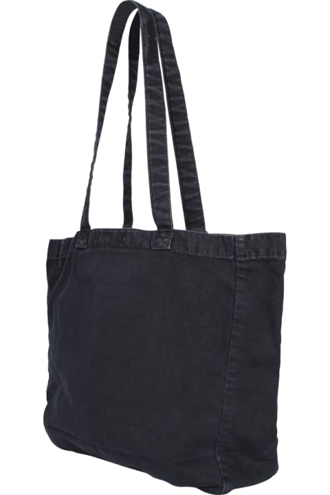 Bags for Men Carhartt Black Denim Garrison Tote