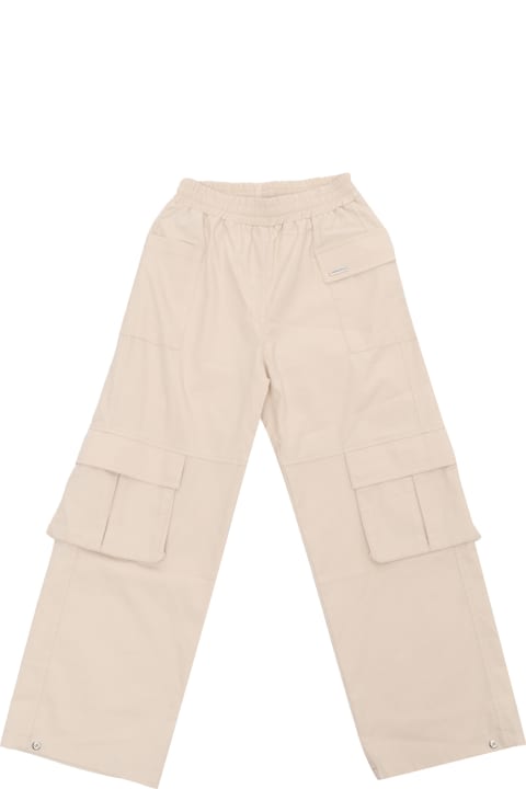 Monnalisa Bottoms for Girls Monnalisa Beige Levantina Cargo