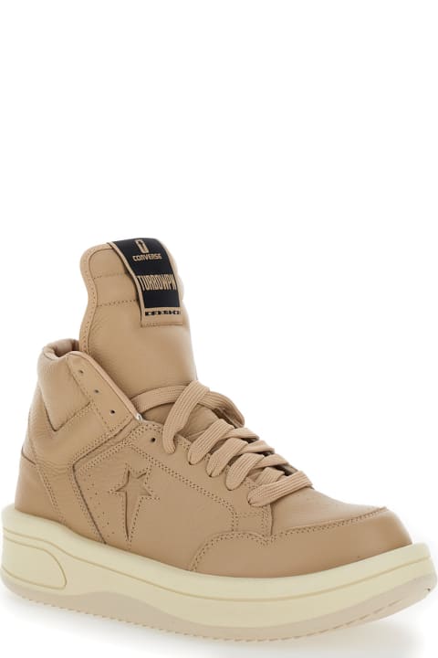 Fashion for Men DRKSHDW 'converse - Turbowpn' Beige Sneakers High Top In Leather Man