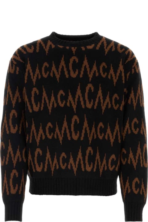 MCM Fleeces & Tracksuits for Women MCM Embroidered Cashmere Blend Sweater