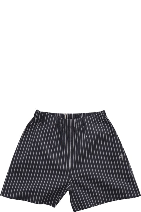Douuod Bottoms for Girls Douuod Black Striped Shorts