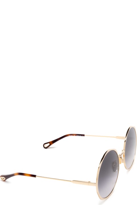 ウィメンズ Chloé Eyewearのアイウェア Chloé Eyewear Ch0184s Gold Sunglasses