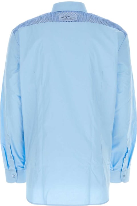 Shirts for Men Raf Simons Light-blue Poplin Oversize Shirt