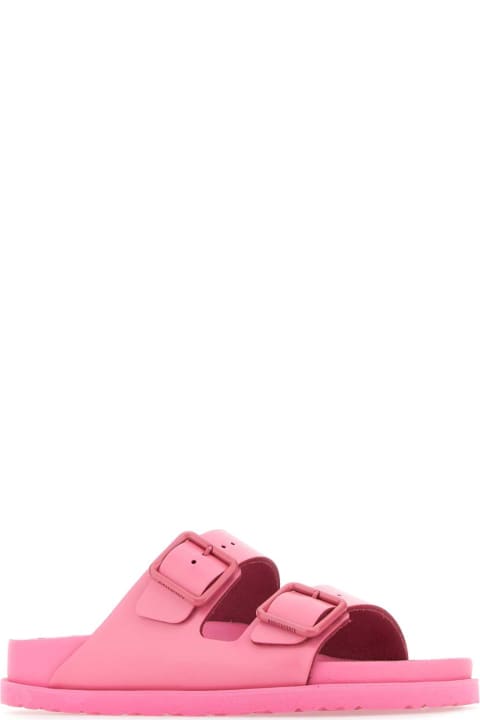 Birkenstock Shoes for Men Birkenstock Pink Leather Arizona Avantgarde Slippers