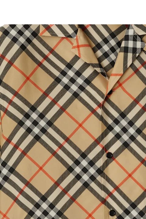 Shirts for Men Burberry Nova Check Silk Shirt