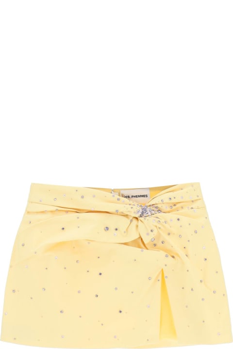 Fashion for Women Des Phemmes Mini Skirt With Crystals