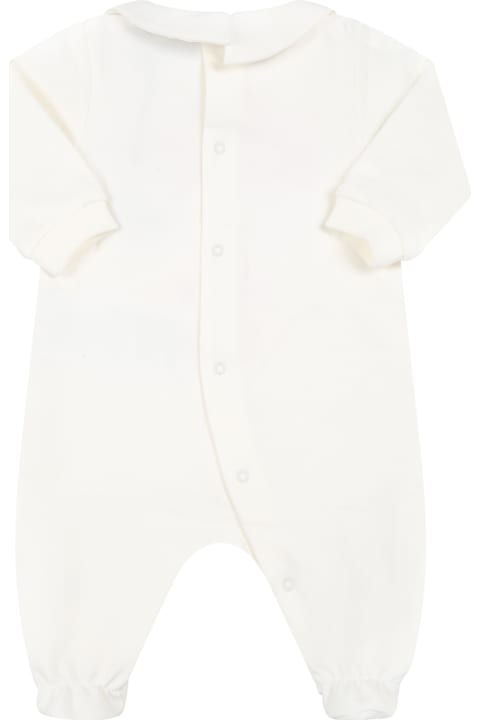 White Babygrow For Baby Kids With Logo