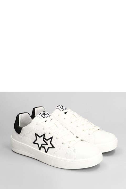 2Star Sneakers for Men 2Star Sneakers In White Suede And Leather