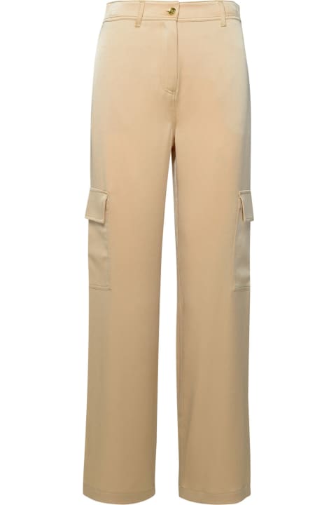 MICHAEL Michael Kors Pants & Shorts for Women MICHAEL Michael Kors Cargo Pants In Gold Triacetate Blend