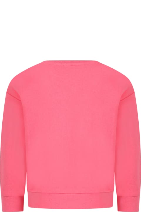 Rykiel Enfant Sweaters & Sweatshirts for Girls Rykiel Enfant Pink Sweatshirt For Girl With Logo