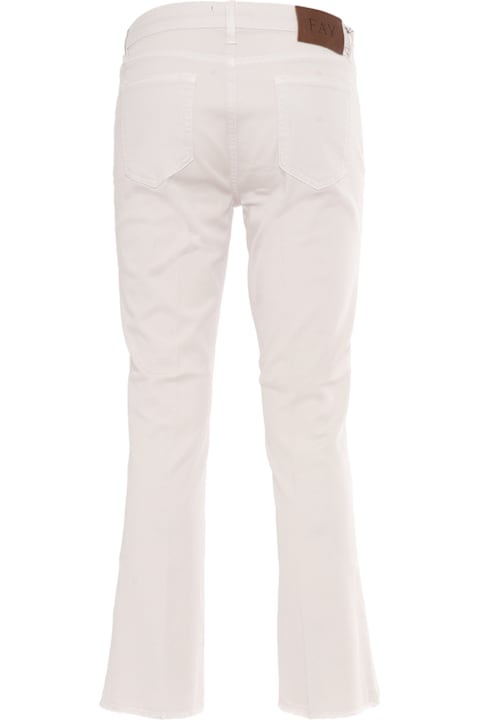 Fay Pants & Shorts for Women Fay Cropped Fringed Pants