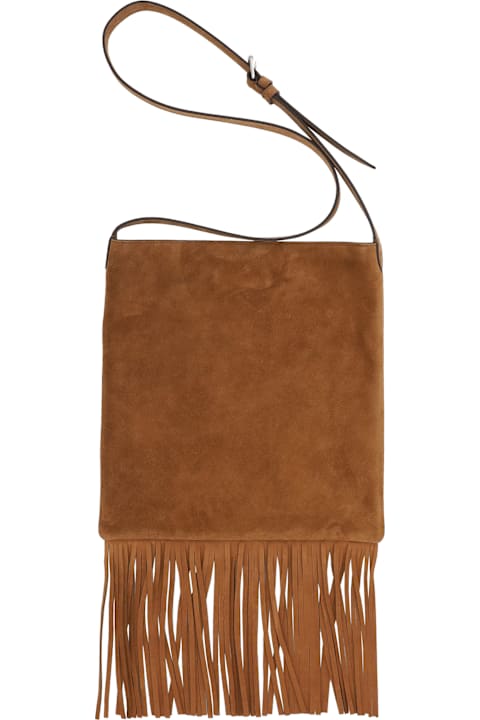 أدوات منزلية Valentino Garavani Suede Leather Shoulder Bag