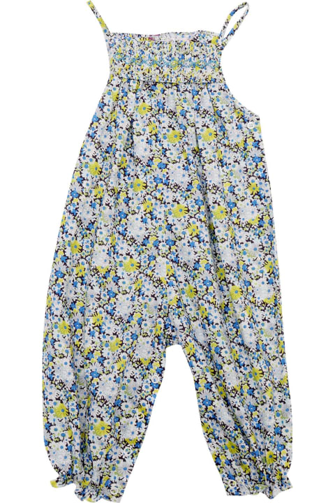 Bottoms for Baby Girls Bonpoint Floral Lilisy Dungarees