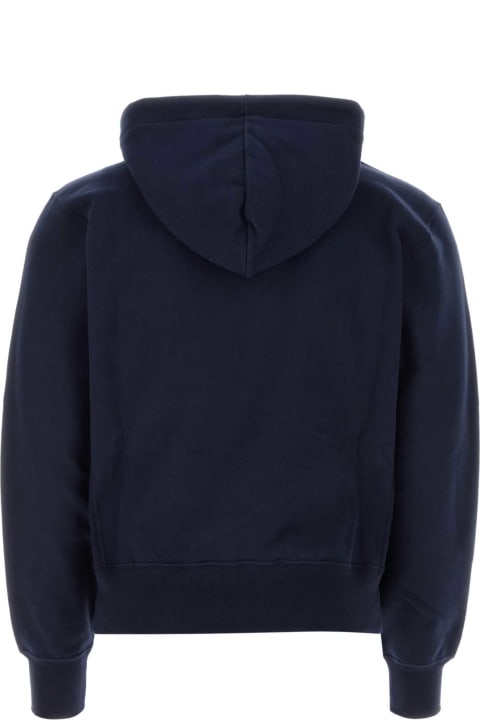 Saint Laurent for Men Saint Laurent Midnight Blu Cotton Sweatshirt