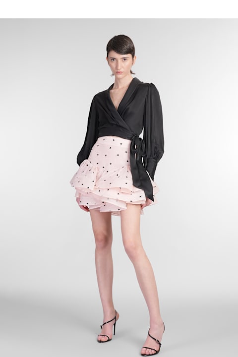 Homeware Zimmermann Topwear In Black Silk