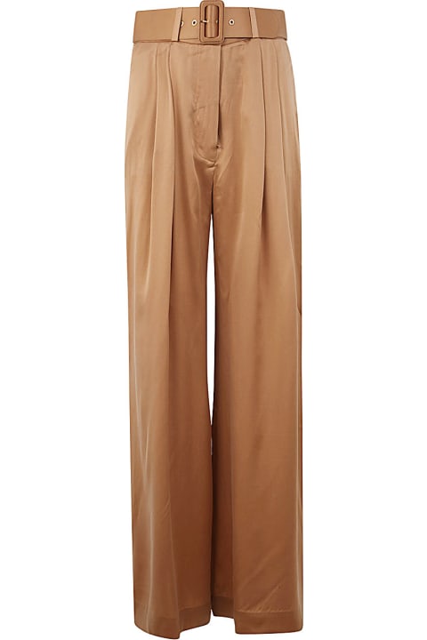 Zimmermann Pants & Shorts for Women Zimmermann Silk Tuck Pant