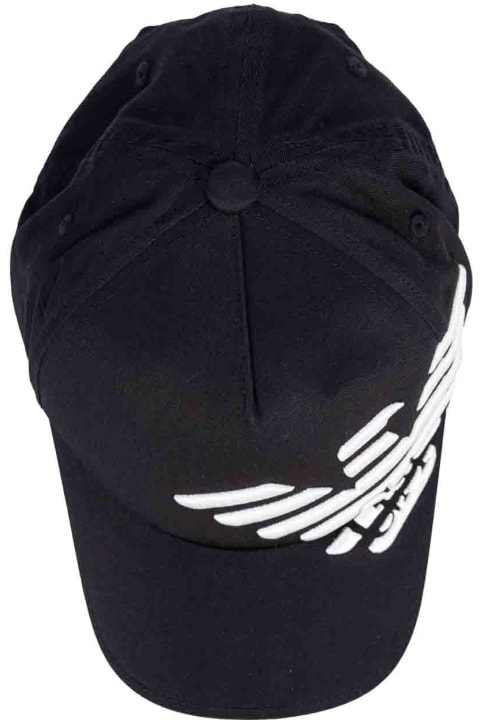 Hats for Men Emporio Armani Emporio Armani Hats Black