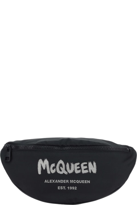 メンズ Alexander McQueenのベルトバッグ Alexander McQueen Mcqueen Graffiti Fanny Pack
