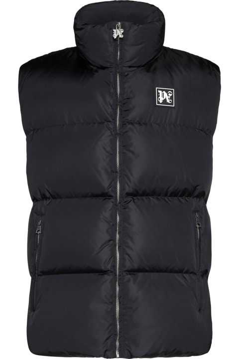 Palm Angels Coats & Jackets for Men Palm Angels Logo Patch Padded Vest