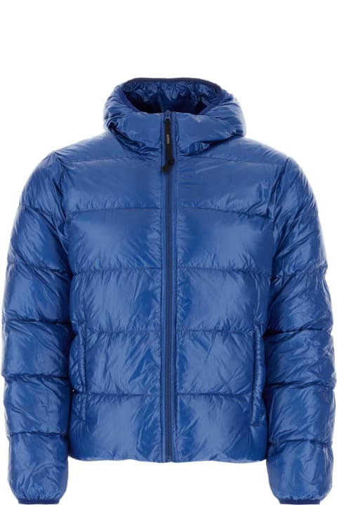 Aspesi Coats & Jackets for Men Aspesi Electric Blue Nylon Down Jacket