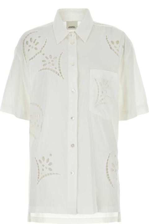 ウィメンズ新着アイテム Isabel Marant White Modal Blend Bilya Shirt