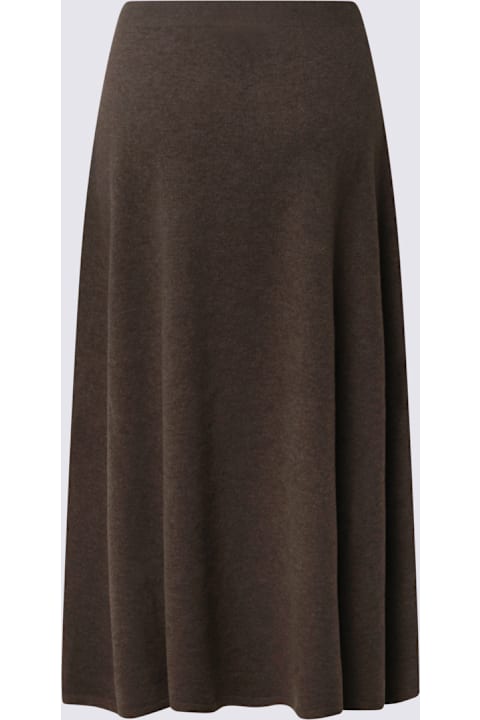 Homeware The Row Brown Sepia Cachemire Masini Skirt