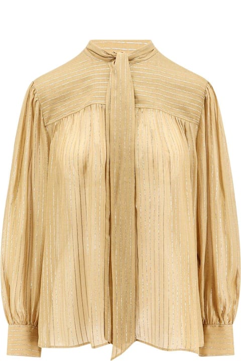 Topwear for Women Chloé Tie-neck Striped Blouse