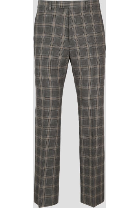 Wide Trousers In Prince Of Wales