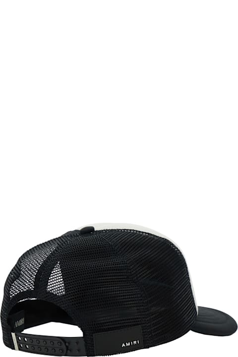 AMIRI Hats for Women AMIRI Black Baseball Cap With Logo Lettering On The Front And Mehs Panels In Cotton Man