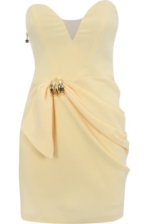 Homeware Elisabetta Franchi Crepe Dress With Macro Bow