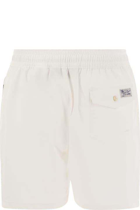 Polo Ralph Lauren Pants for Men Polo Ralph Lauren Logo Embroidered Drawstring Swim Shorts Polo Ralph Lauren