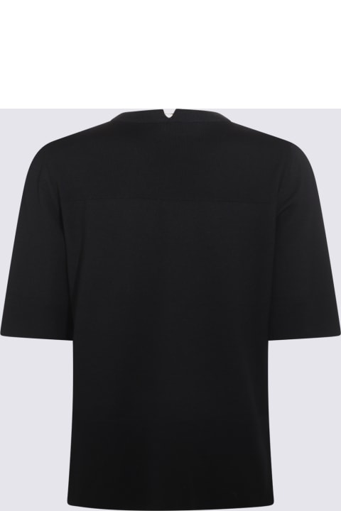 Fashion for Men Jil Sander Black Cotton Polo Sweater