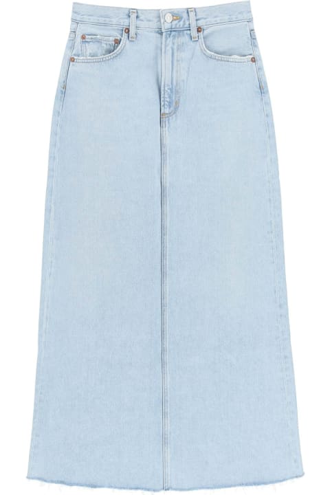 Homeware AGOLDE Hilla Long Denim Skirt